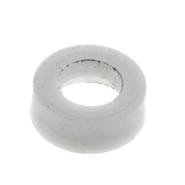 Rondella in plastica bianca