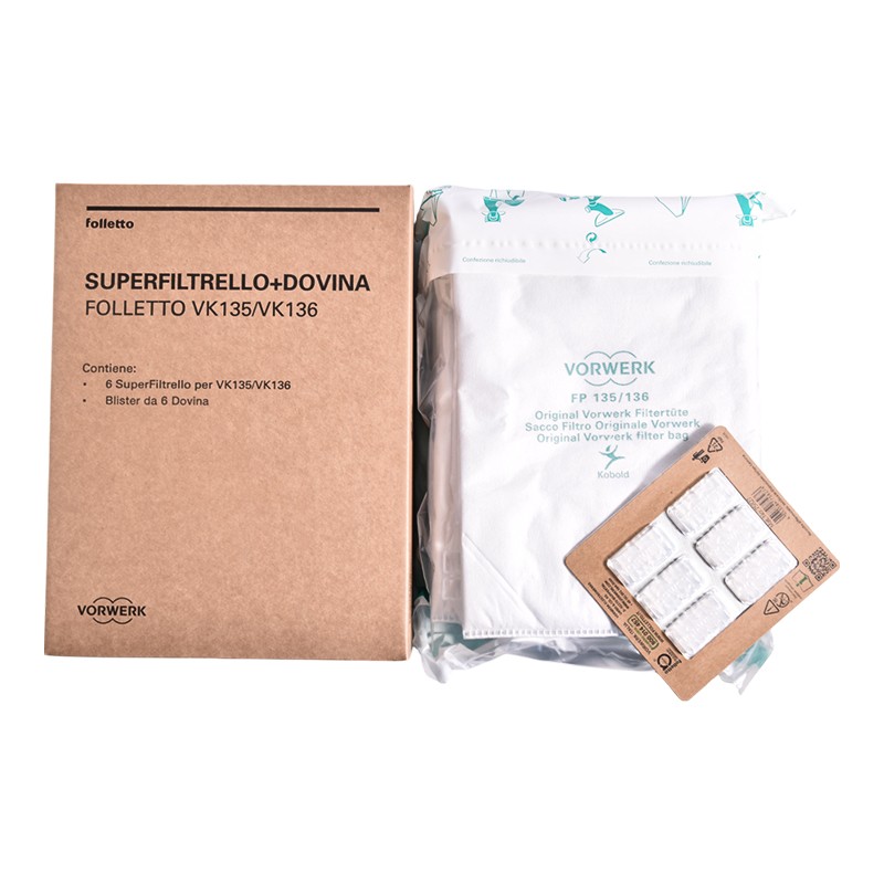 Conf.6 sacchetti + profumatori VK135 136
